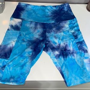 Tie dye women’s biker shorts